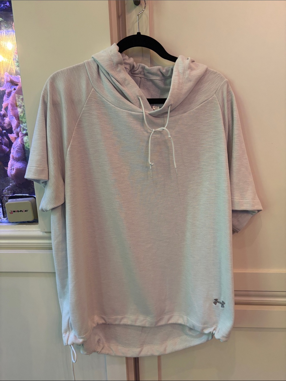 Under Armour Light Pink Short Sleeve Hoodie
